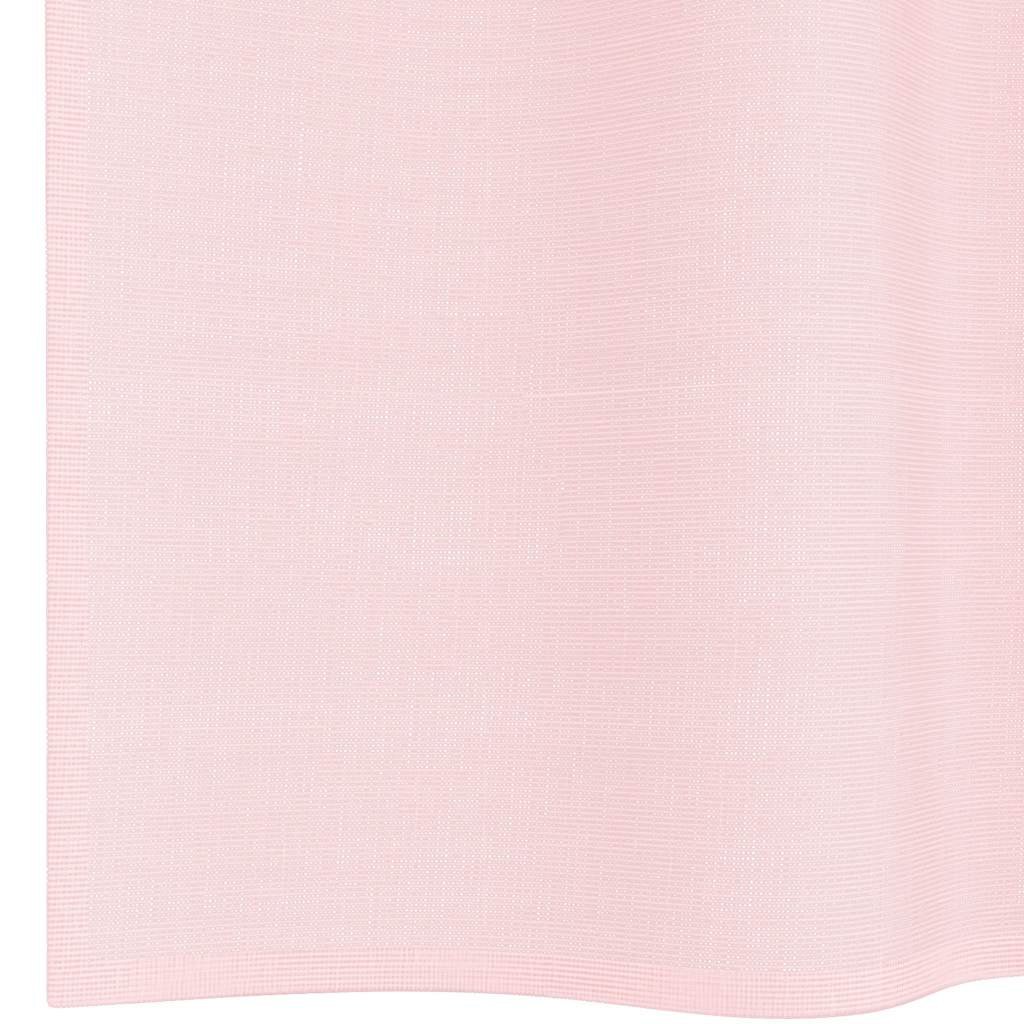 voile-gardiner med løkker 2 stk. 140x175 cm lyserød