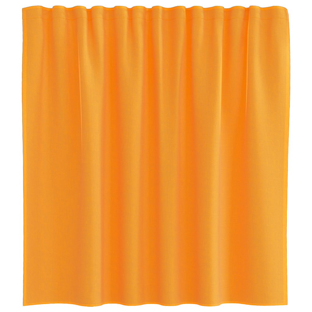 voile-gardiner med løkker 2 stk. 140x140 cm orange