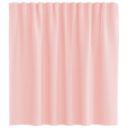 voile-gardiner med løkker 2 stk. 140x140 cm lyserød