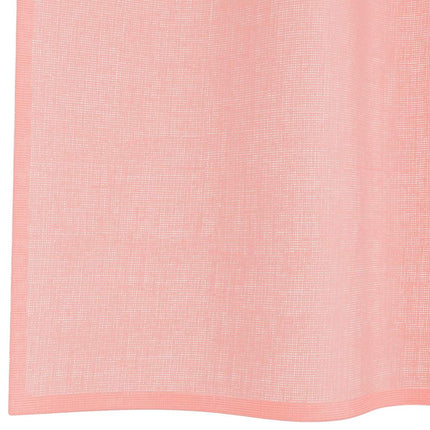voile-gardiner med løkker 2 stk. 140x245 cm lyserød