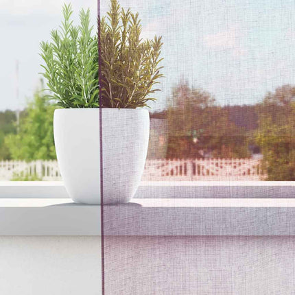 voile-gardiner med løkker 2 stk. 140x260 cm lilla