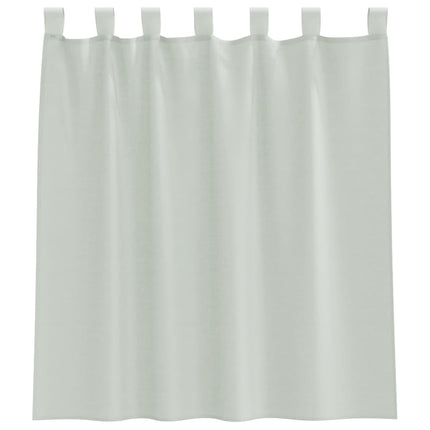 voile-gardiner med løkker 2 stk. 140x140 cm lysegrå
