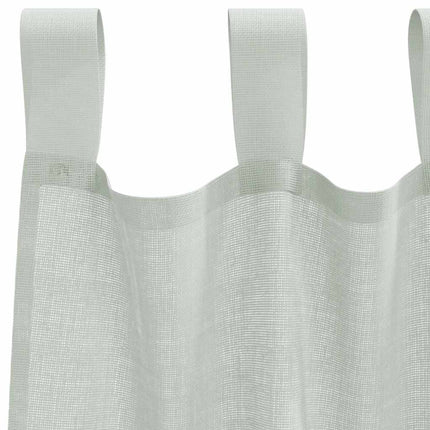 voile-gardiner med løkker 2 stk. 140x140 cm lysegrå