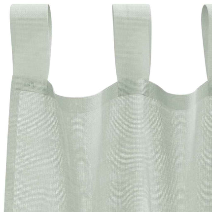 voile-gardiner med løkker 2 stk. 140x175 cm lysegrå