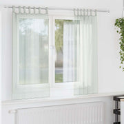 voile-gardiner med løkker 2 stk. 140x175 cm lysegrå