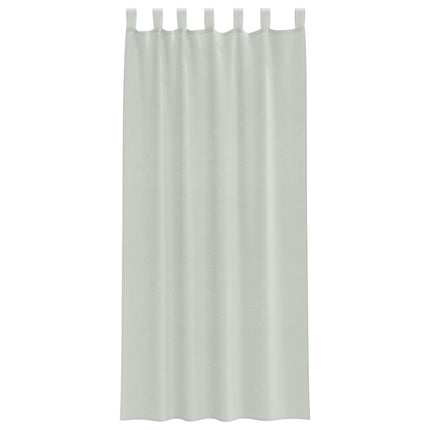 voile-gardiner med løkker 2 stk. 140x245 cm lysegrå