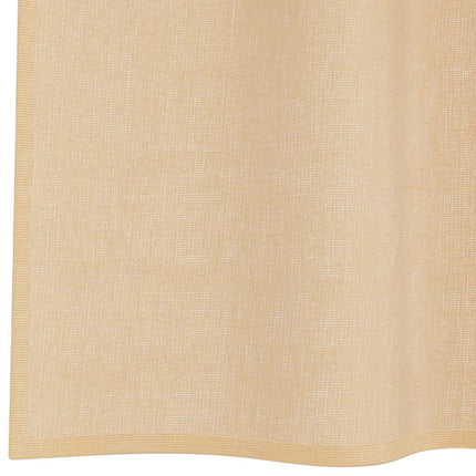 voile-gardiner med løkker 2 stk. 140x245 cm sandfarvet