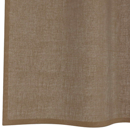 voile-gardiner med løkker 2 stk. 140x245 cm lysebrun