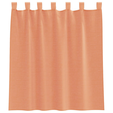 voile-gardiner med løkker 2 stk. 140x140 cm terrakottafarvet