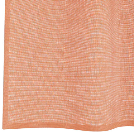voile-gardiner med løkker 2 stk. 140x140 cm terrakottafarvet