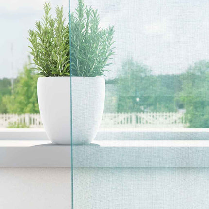 voile-gardiner med løkker 2 stk. 140x245 cm turkis