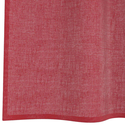 voile-gardiner med løkker 2 stk. 140x245 cm vinrød