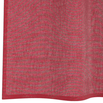 voile-gardiner med løkker 2 stk. 140x260 cm vinrød