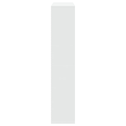 bogreol 102x29x143 cm konstrueret træ hvid