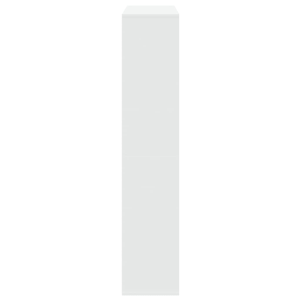 bogreol 102x29x143 cm konstrueret træ hvid