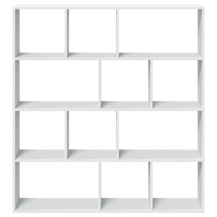 bogreol 132x29x141,5 cm konstrueret træ hvid