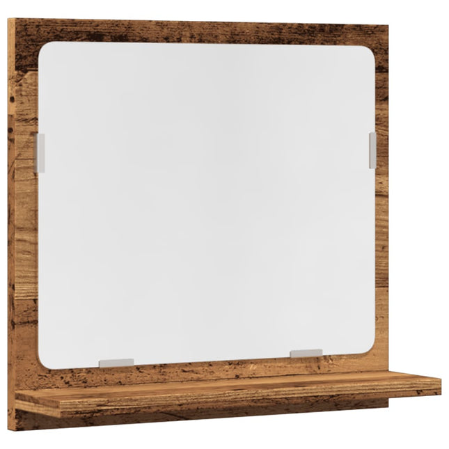 spejlskab 40x11x37 cm konstrueret træ antikt træ