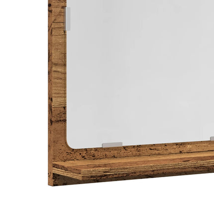 spejlskab 40x11x37 cm konstrueret træ antikt træ
