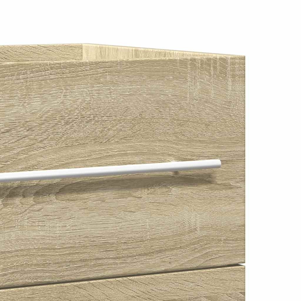 vaskeskab 100x38,5x48 cm spånplade sonoma-eg