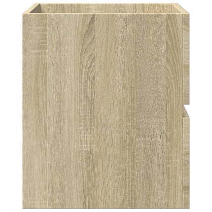 skab til håndvask 41x38,5x45 cm konstrueret træ sonoma-eg