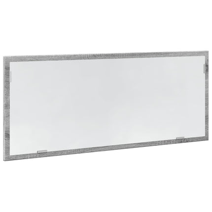 LED-badeværelsesspejl 60x8,5x37 cm konstrueret træ grå sonoma