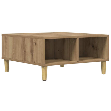 sofabord 60x60x30 cm konstrueret træ kunsteg