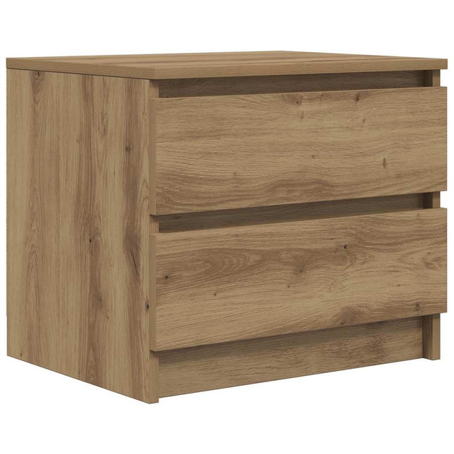 sengebord 50x40x43,5 cm konstrueret træ kunsteg