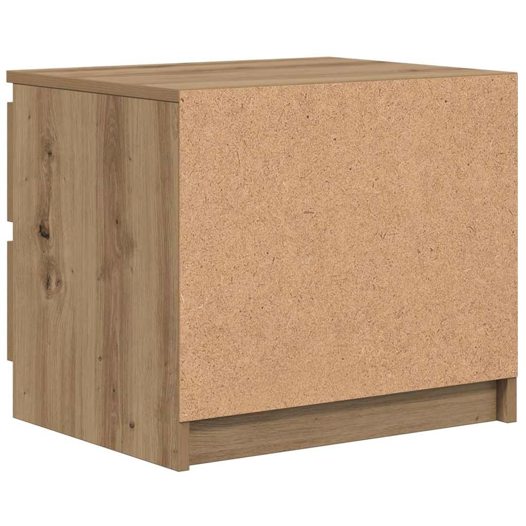 sengebord 50x40x43,5 cm konstrueret træ kunsteg