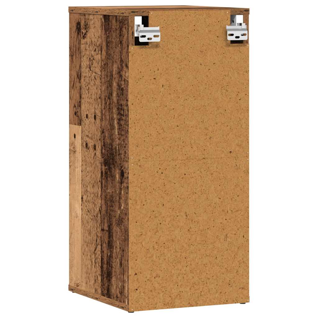 skoskabe 2 stk. 32x35x70 cm konstrueret træ antikt træ