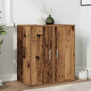 skoskabe 2 stk. 32x35x70 cm konstrueret træ antikt træ