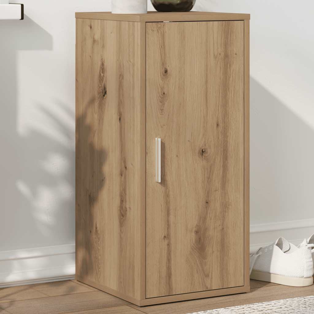 skoskab 32x35x70 cm konstrueret træ kunsteg