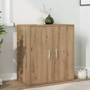 skoskabe 2 stk. 32x35x70 cm konstrueret træ kunsteg