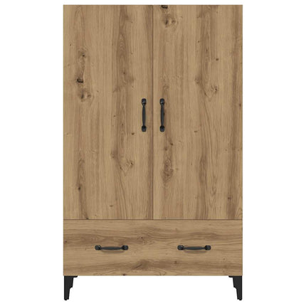 skab 70x31x115 cm konstrueret træ artisan egetræsfarve