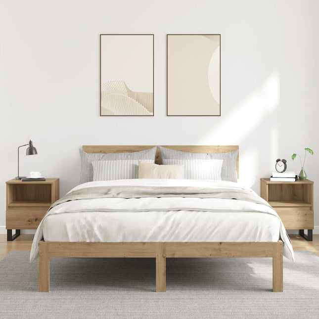 sengeborde 2 stk. 40x35x50 cm kunsteg