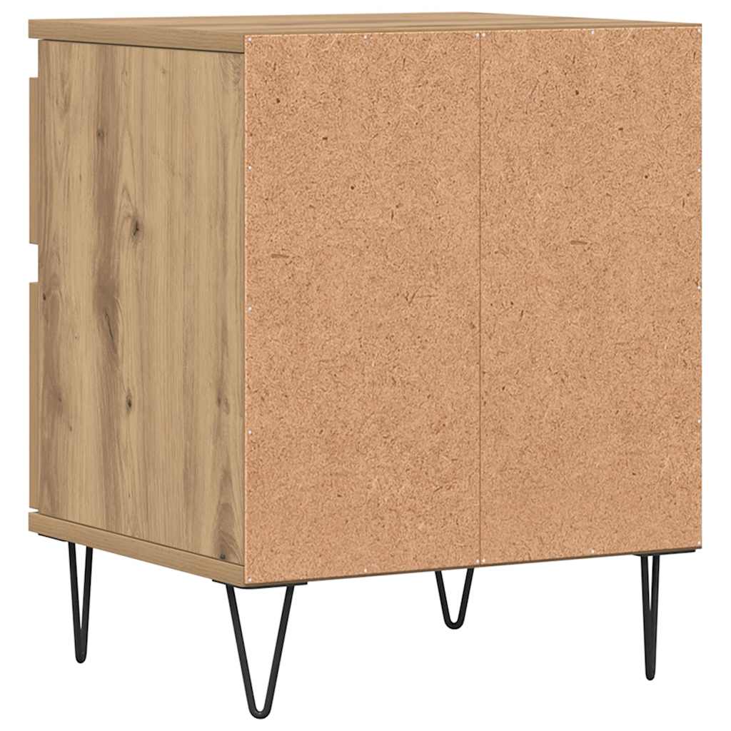 sengeborde 2 stk. 40x35x50 cm kunsteg