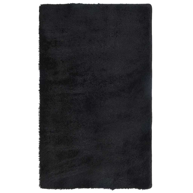 shaggy tæppe med høj luv “NAVARRA” sort 60x100 cm polyester