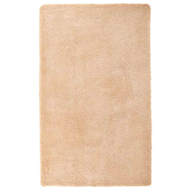 shaggy gulvtæppe NAVARRA 80x150 cm høje luv polyester beige