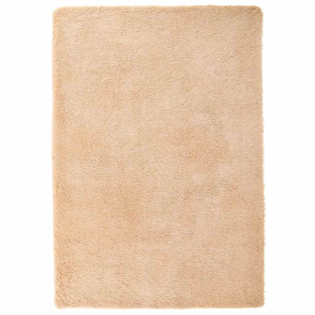 shaggy gulvtæppe NAVARRA 120x170 cm høje luv polyester beige