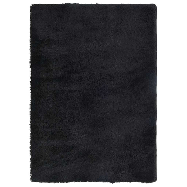 shaggy gulvtæppe NAVARRA 120x170 cm høje luv polyester sort