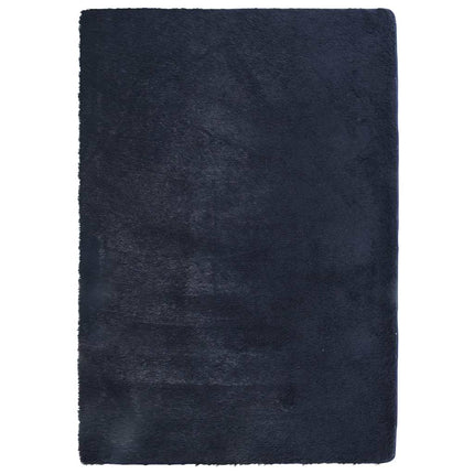 shaggy gulvtæppe NAVARRA 120x170cm høje luv polyester marineblå