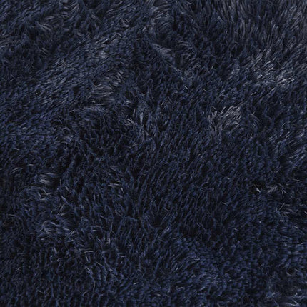 shaggy gulvtæppe NAVARRA 120x170cm høje luv polyester marineblå
