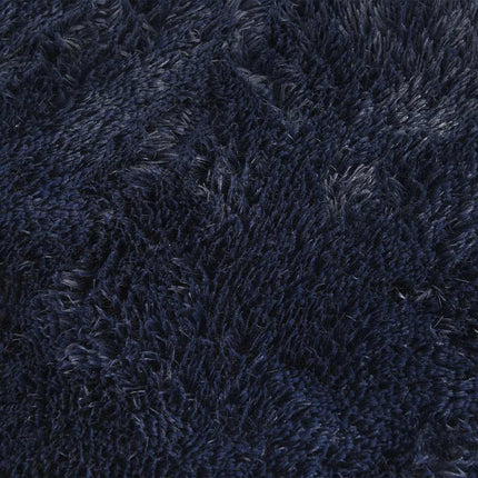 shaggy gulvtæppe NAVARRA 130x200cm høje luv polyester marineblå