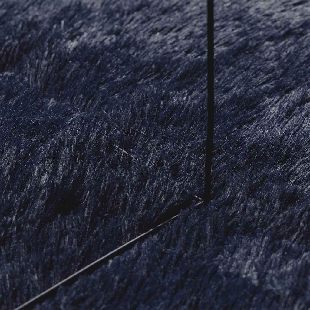 shaggy gulvtæppe NAVARRA 160x230cm høje luv polyester marineblå