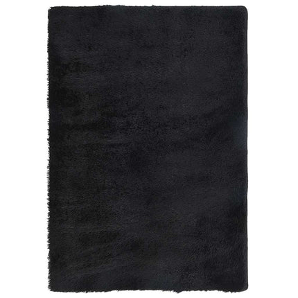 shaggy gulvtæppe NAVARRA 200x290 cm høje luv polyester sort