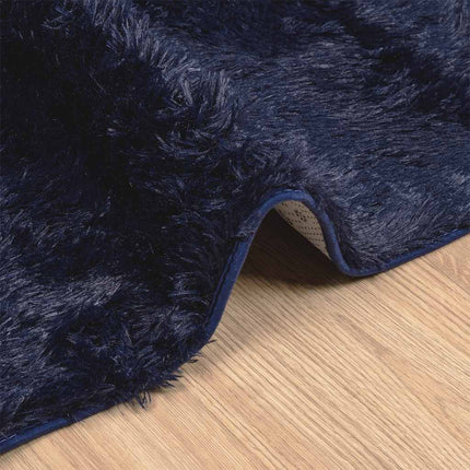 shaggy gulvtæppe NAVARRA 200x290cm høje luv polyester marineblå