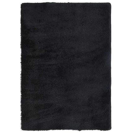 shaggy gulvtæppe NAVARRA 240x340 cm høje luv polyester sort
