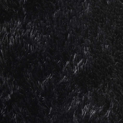 shaggy gulvtæppe NAVARRA 240x240 cm høje luv polyester sort