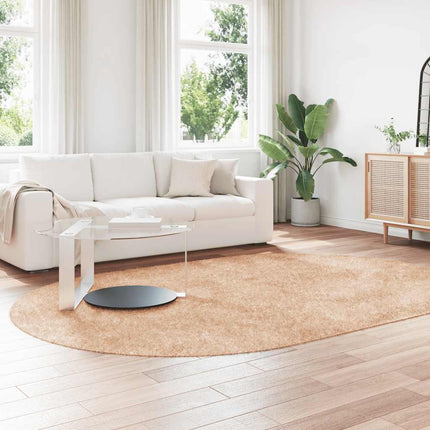 shaggy gulvtæppe NAVARRA 300x200 cm høje luv polyester beige