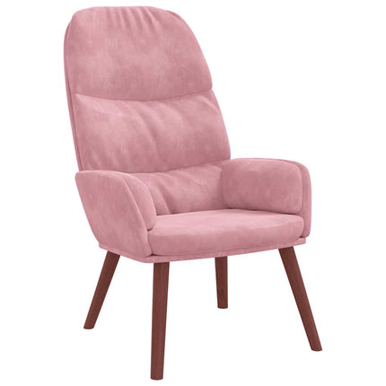 lænestol fløjl pink