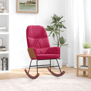 gyngestol fløjl vinrød